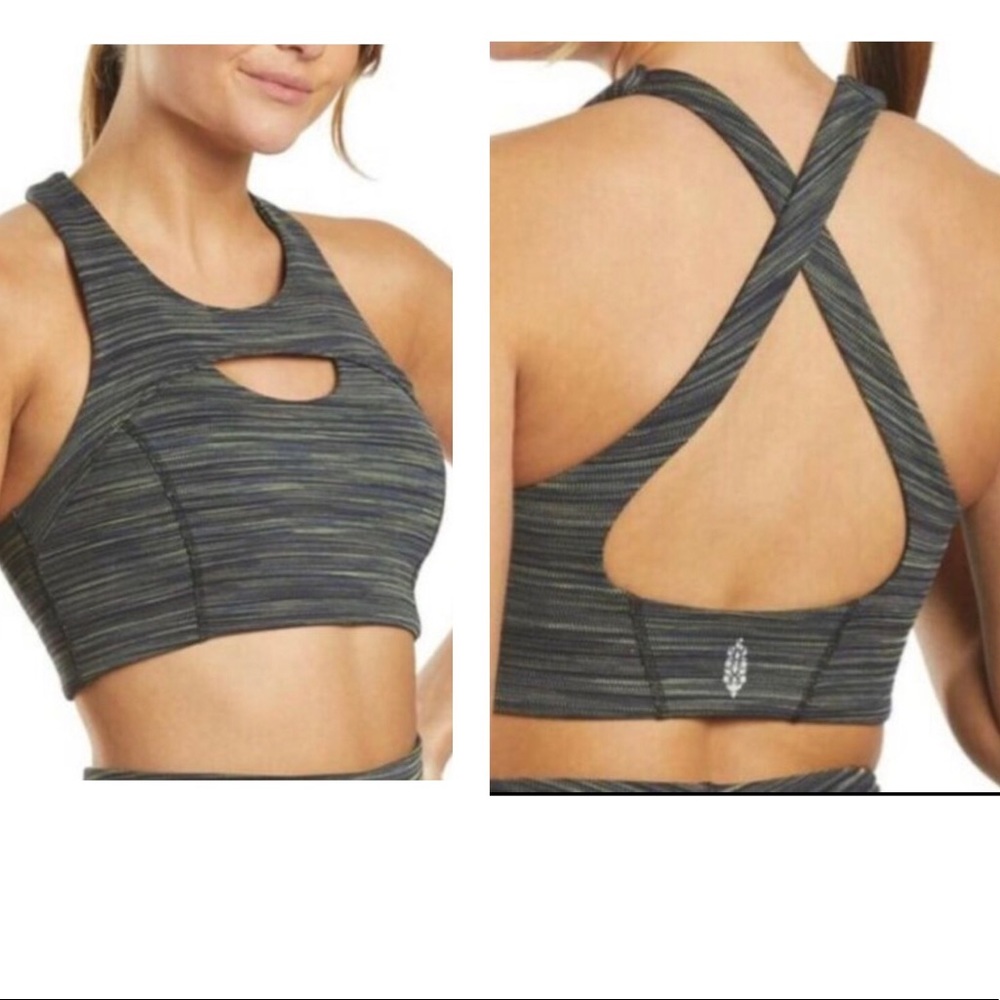FREE PEOPLE Strut Bra Black Combo